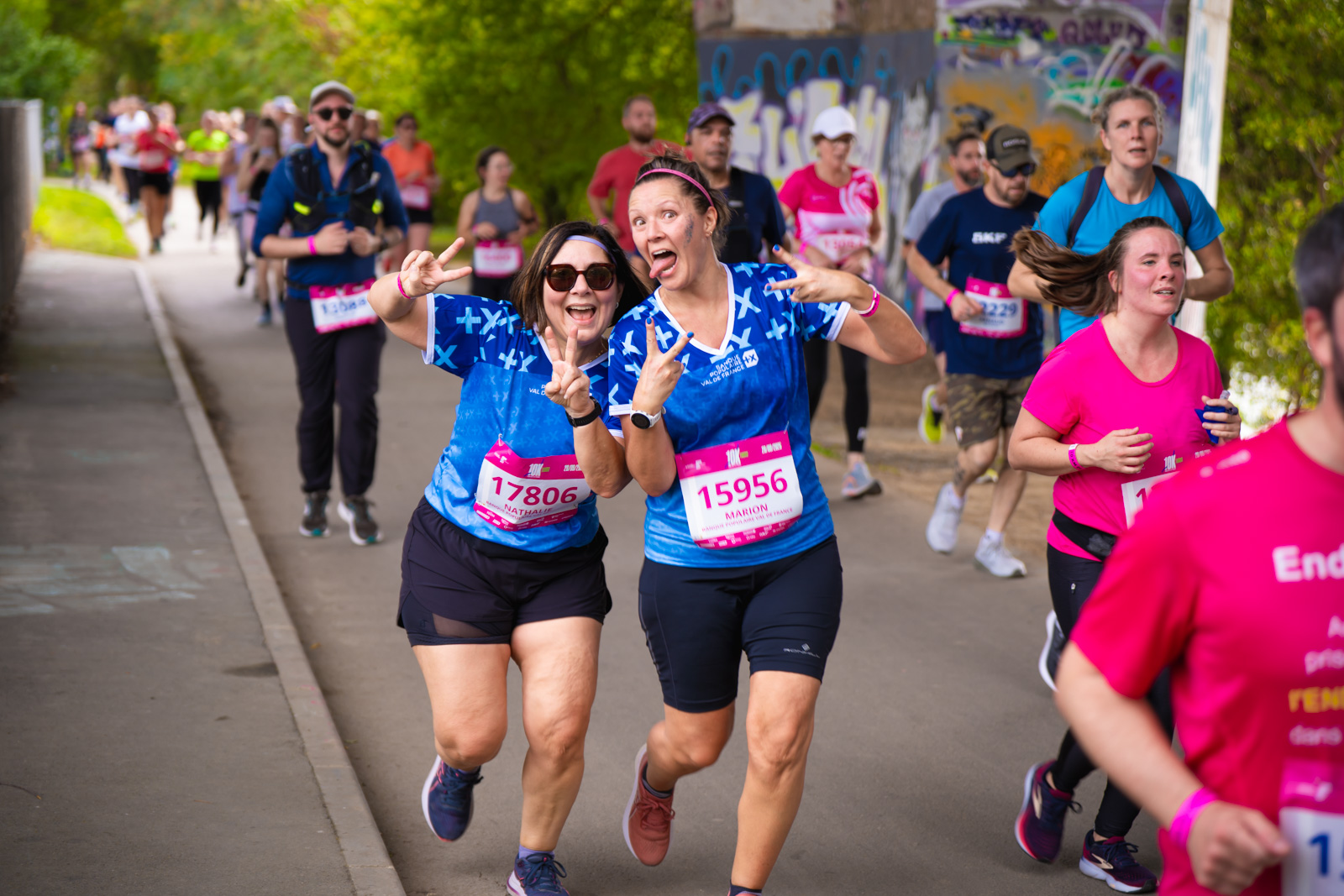 Coureuses en équipe