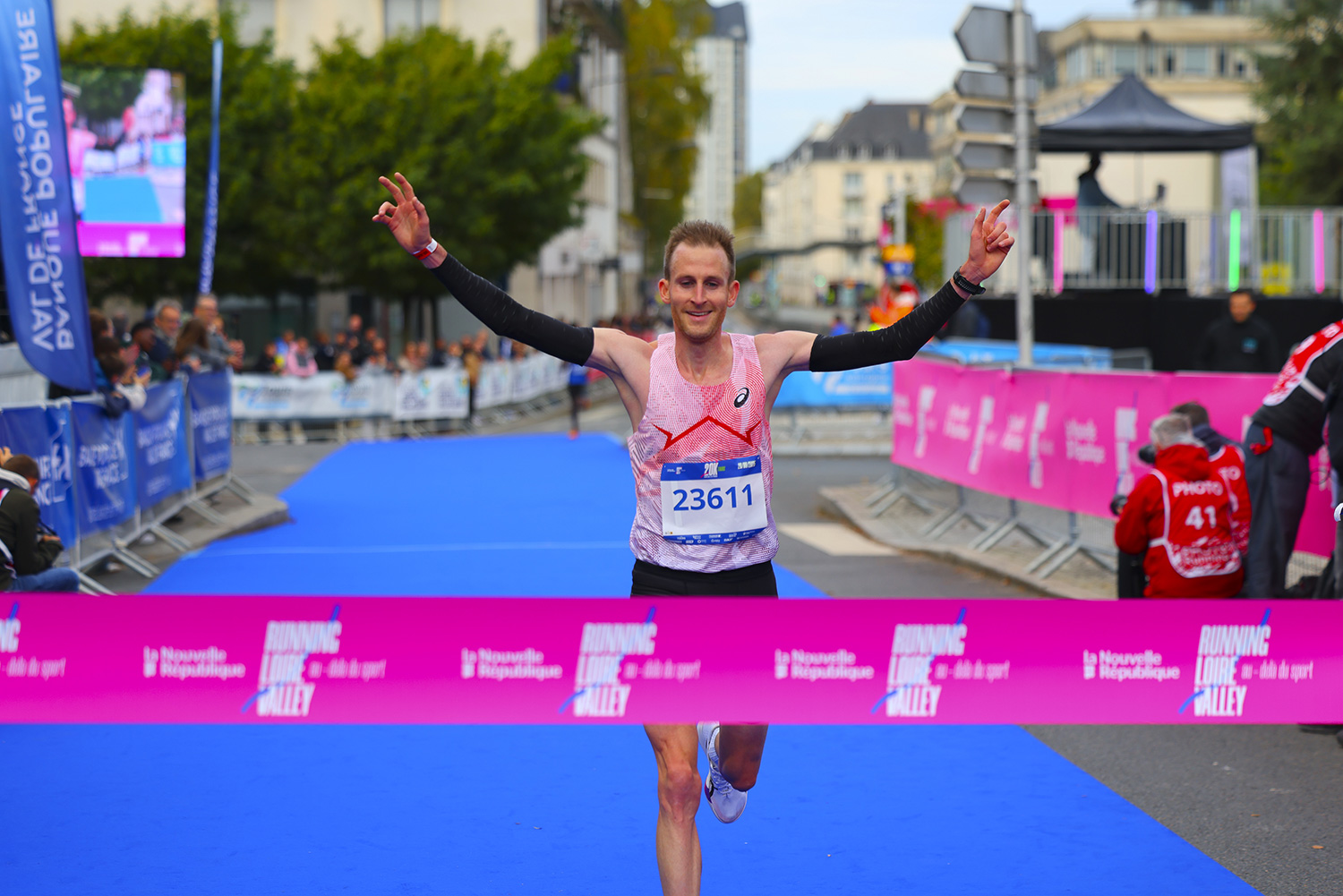 Arrivée d'une participante