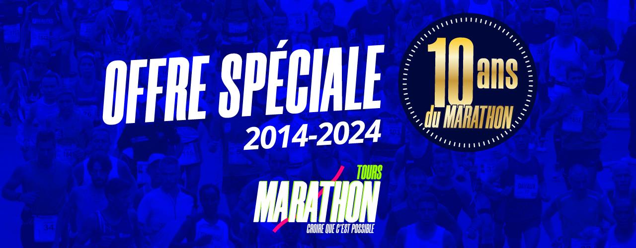 offre 10ème anniversaire du marathon de tours